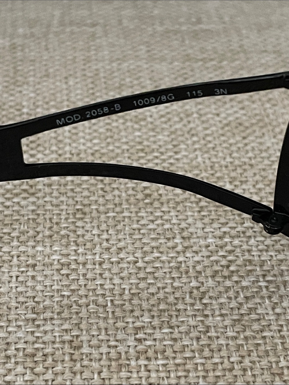 Versace Black Shield Sunglasses with Smoke Lenses and Silver Crystal Temples - Picture 3 of 6